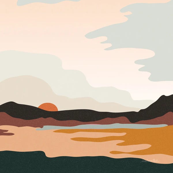 Sara Zieve Miller: Hills And Valleys III (Boho) by Sara Zieve Miller