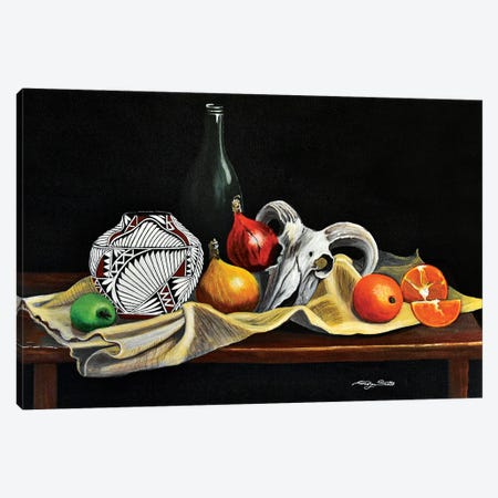 Still Life With Gourds Canvas Print #SZS121} by SueZan Stutts Canvas Print