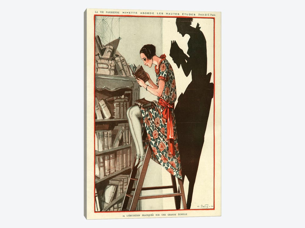 1924 La Vie Parisienne Magazine Plate by Georges Pavis 1-piece Canvas Artwork