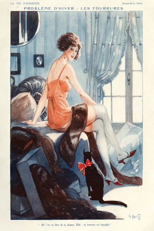 1924 La Vie Parisienne Magazine Plate