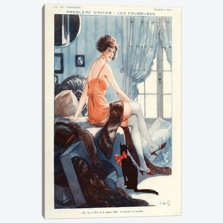 1924 La Vie Parisienne Magazine Plate Canvas Print #TAA101} by Georges Pavis Canvas Art