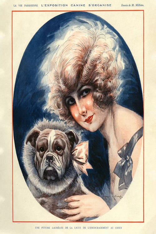 1924 La Vie Parisienne Magazine Plate by Maurice Milliere wall art