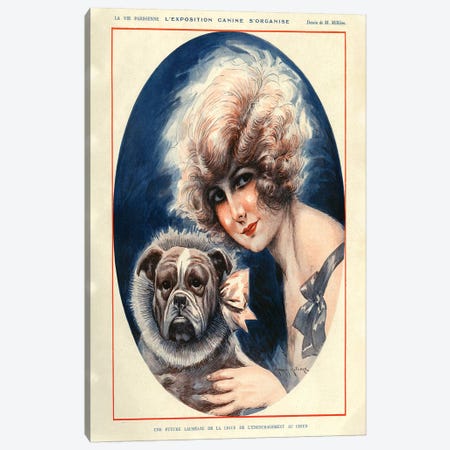 1924 La Vie Parisienne Magazine Plate Canvas Print #TAA103} by Maurice Milliere Canvas Wall Art