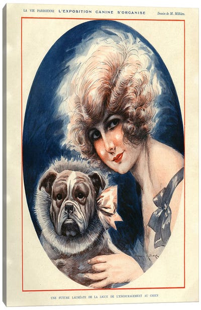 1924 La Vie Parisienne Magazine Plate Canvas Art Print - Bulldog Art