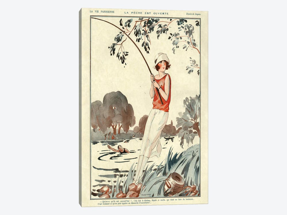 1924 La Vie Parisienne Magazine Plate by The Advertising Archives 1-piece Canvas Art