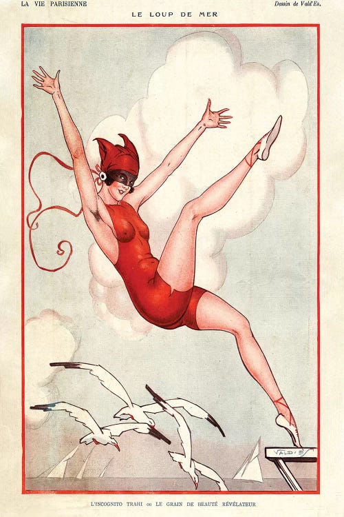 1924 La Vie Parisienne Magazine Plate