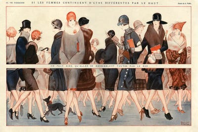 1924 La Vie Parisienne III Plate by The Advertising Archives canvas print