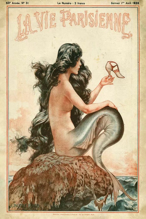 1925 La Vie Parisienne Magazine Cover