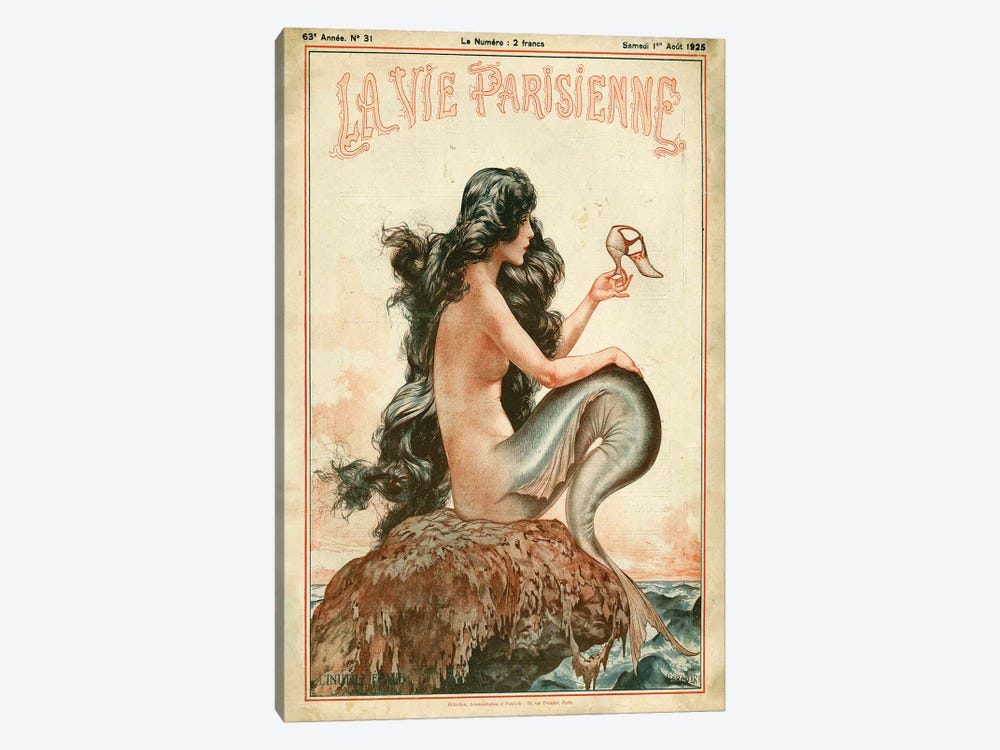 1925 La Vie Parisienne Magazine Cover by The Advertising Archives 1-piece Canvas Art Print