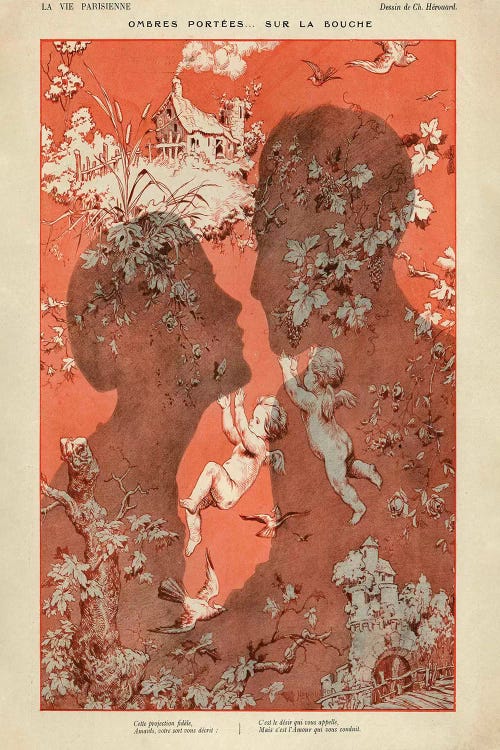 1925 La Vie Parisienne Magazine Plate