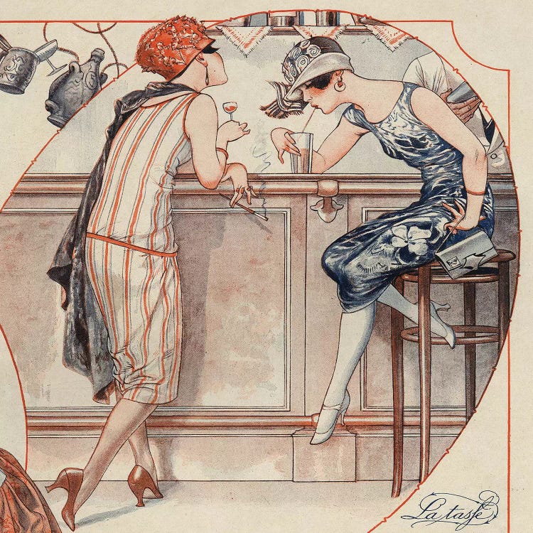 1925 La Vie Parisienne Magazine Plate