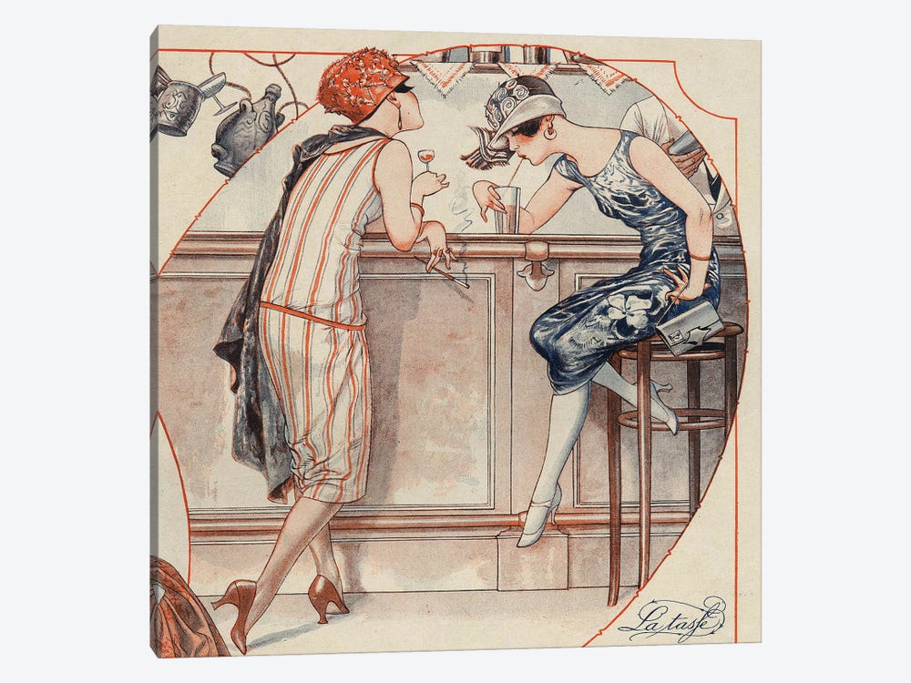 1925 La Vie Parisienne Magazine Plate by The Advertising Archives 1-piece Canvas Art Print
