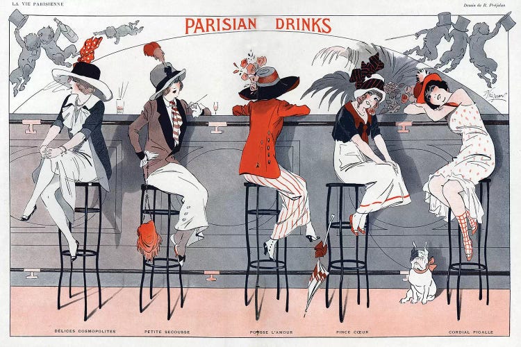 1912 La Vie Parisienne Magazine Plate