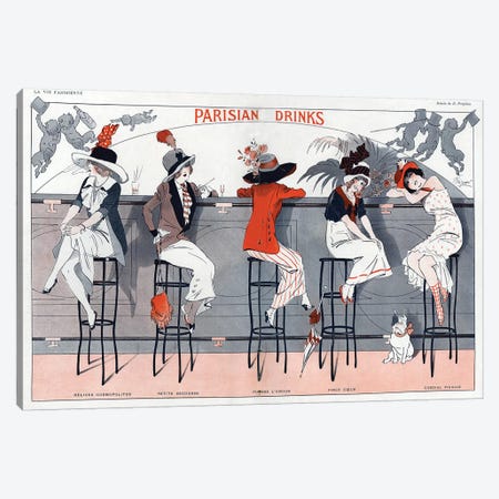 1912 La Vie Parisienne Magazine Plate Canvas Print #TAA10} by The Advertising Archives Canvas Art