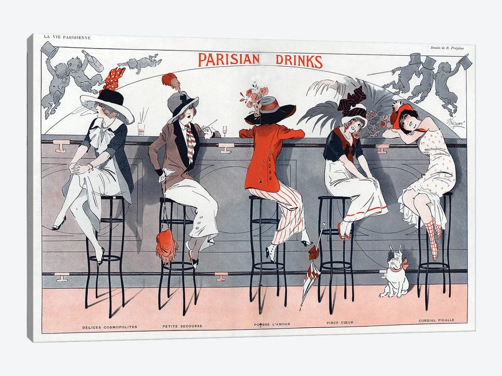 1912 La Vie Parisienne Magazine Plate by The Advertising Archives 1-piece Canvas Art