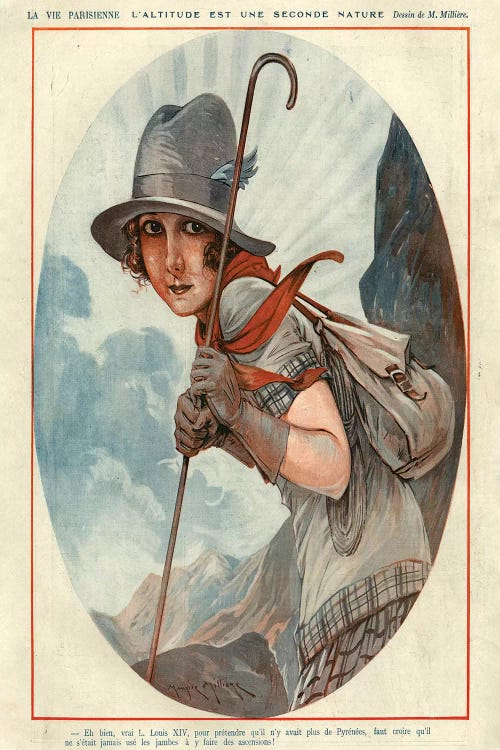 1925 La Vie Parisienne Magazine Plate