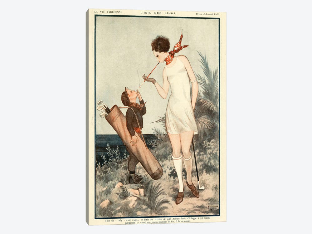1925 La Vie Parisienne Magazine Plate by The Advertising Archives 1-piece Canvas Print