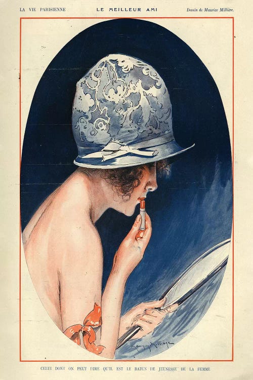 1925 La Vie Parisienne Magazine Plate