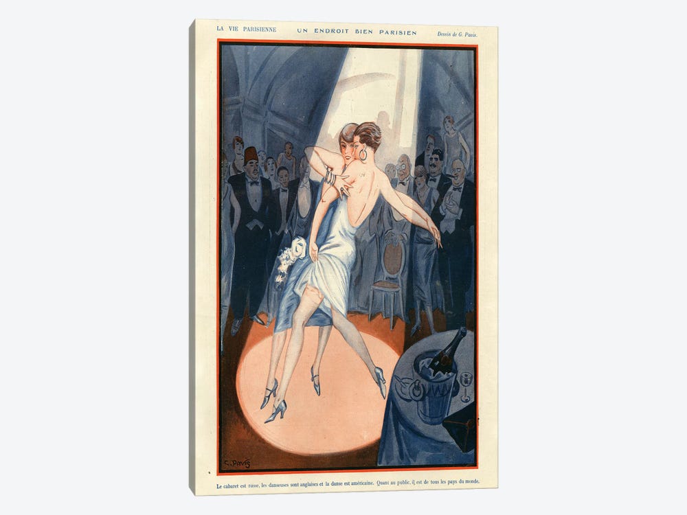 1925 La Vie Parisienne Magazine Plate by The Advertising Archives 1-piece Canvas Wall Art