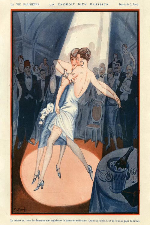 1925 La Vie Parisienne Magazine Plate