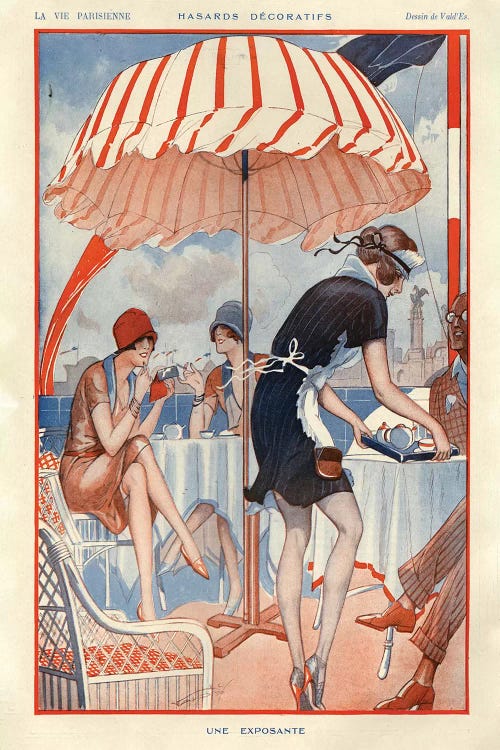 1925 La Vie Parisienne Magazine Plate