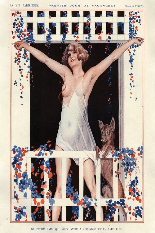 1925 La Vie Parisienne X Plate