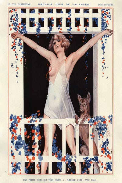 The Advertising Archives: 1925 La Vie Parisienne X Plate by The Advertising Archives