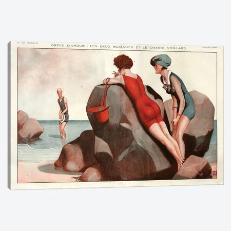 1925 La Vie Parisienne Magazine Plate Canvas Print #TAA118} by The Advertising Archives Canvas Art Print