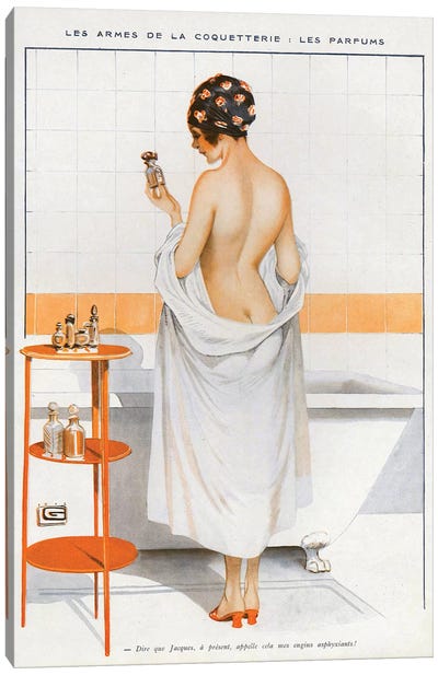 1916 La Vie Parisienne Magazine Plate Canvas Art Print