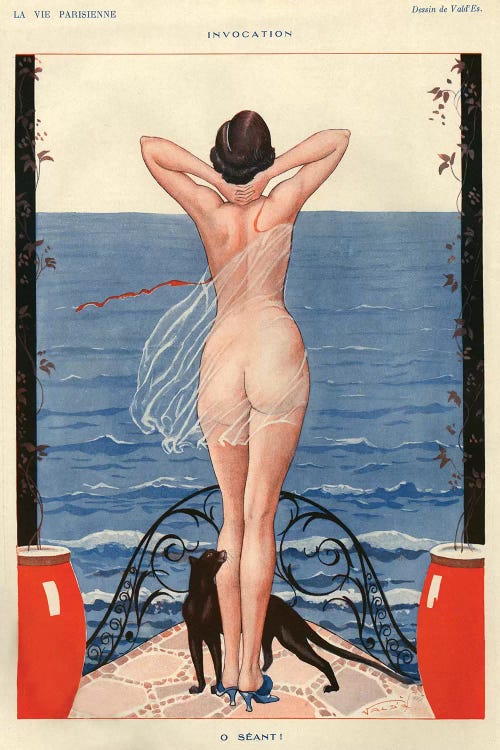 1925 La Vie Parisienne Magazine Plate