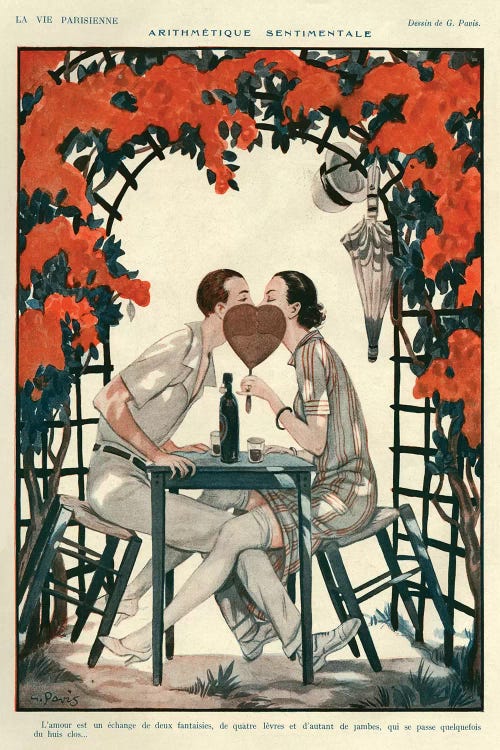 1925 La Vie Parisienne Magazine Plate