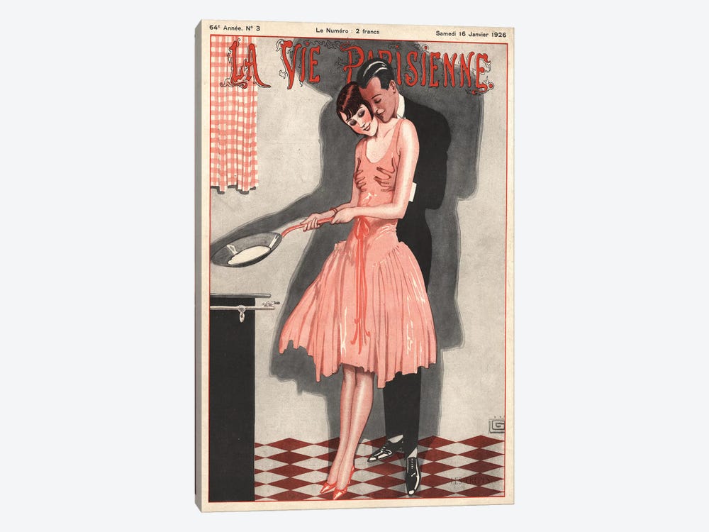 1926 La Vie Parisienne Magazine Cover by The Advertising Archives 1-piece Canvas Art