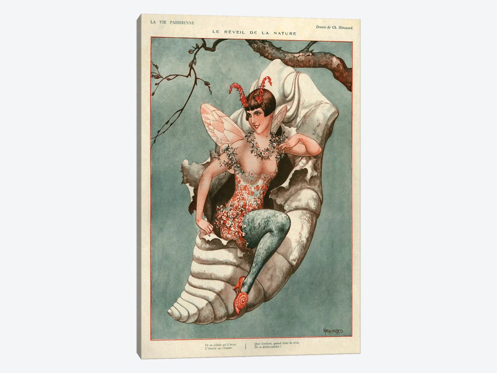 1926 La Vie Parisienne Magazine Plate by The Advertising Archives 1-piece Canvas Wall Art