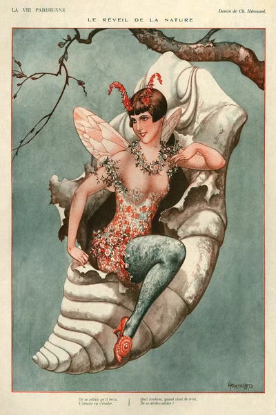 The Advertising Archives: 1926 La Vie Parisienne IV Plate by The Advertising Archives
