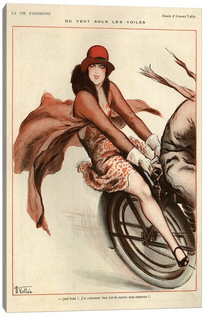 1926 La Vie Parisienne Magazine Plate Canvas Art Print - Historical Fashion Art