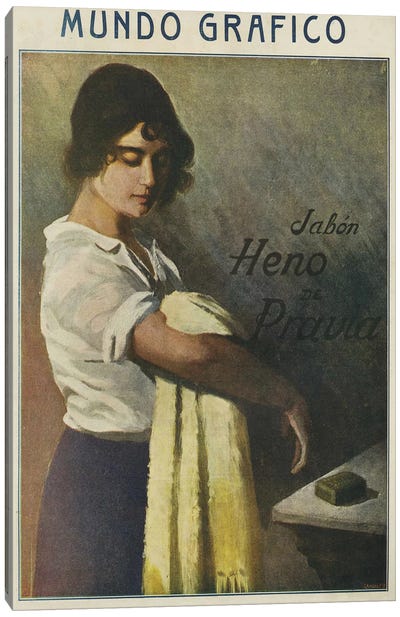 1916 Mundo Grafico Magazine Cover Canvas Art Print