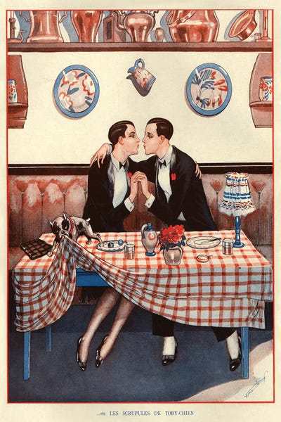 1926 La Vie Parisienne VIII Plate by The Advertising Archives canvas print