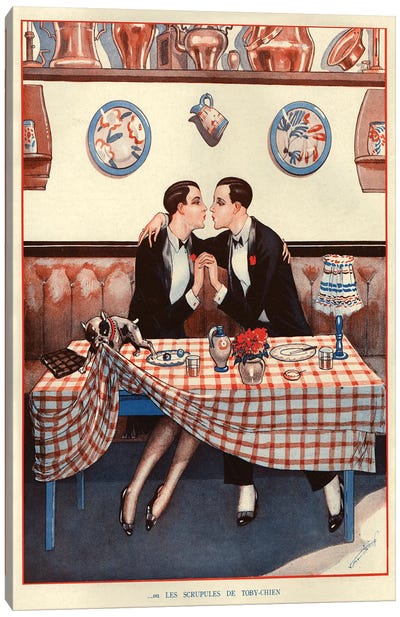 1926 La Vie Parisienne Magazine Plate Canvas Art Print