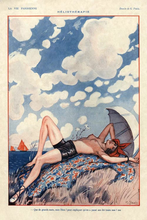 1926 La Vie Parisienne Magazine Plate