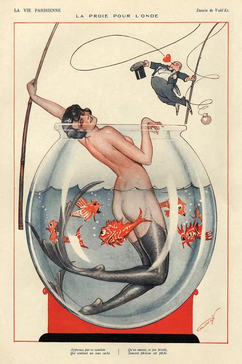 1926 La Vie Parisienne Magazine Plate