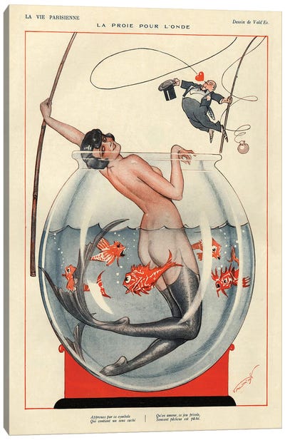 1926 La Vie Parisienne Magazine Plate Canvas Art Print - The Advertising Archives