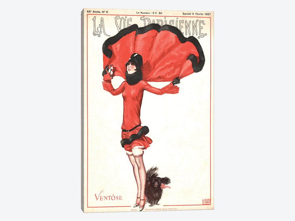 1927 La Vie Parisienne Magazine Cover by The Advertising Archives 1-piece Canvas Art Print