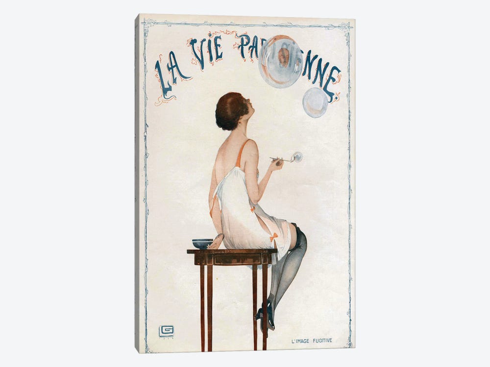 1927 La Vie Parisienne Magazine Cover by The Advertising Archives 1-piece Canvas Wall Art