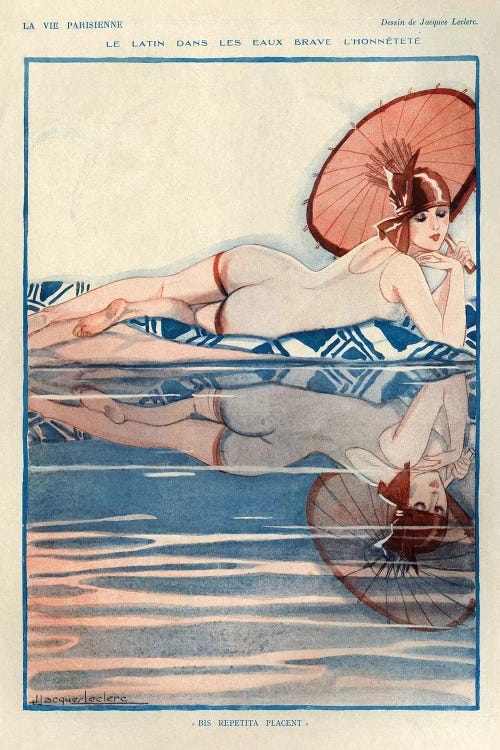 1927 La Vie Parisienne Magazine Plate