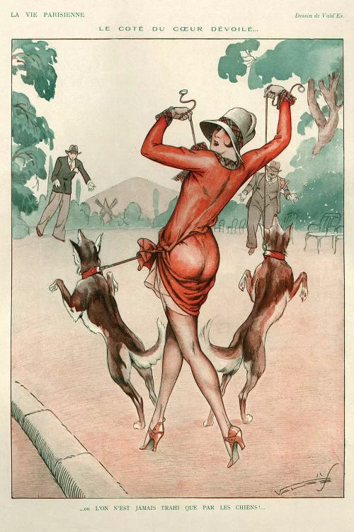 1927 La Vie Parisienne Magazine Plate