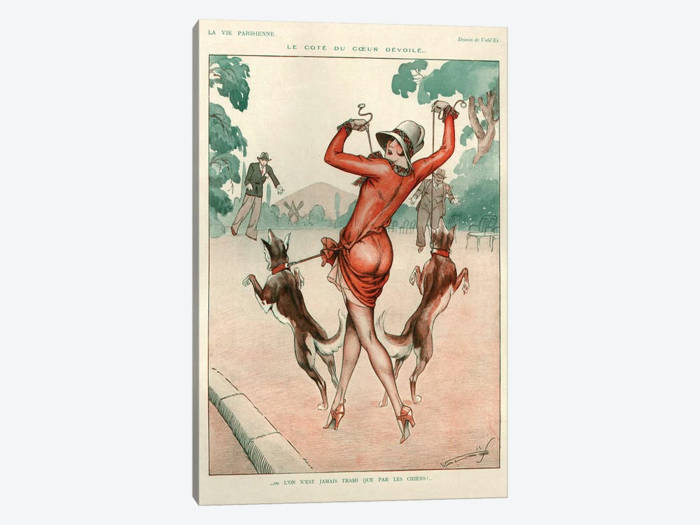 1927 La Vie Parisienne Magazine Plate by The Advertising Archives 1-piece Canvas Wall Art