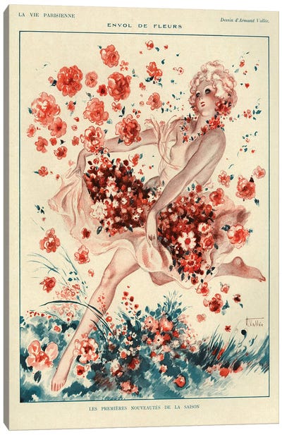 1927 La Vie Parisienne Magazine Plate Canvas Art Print