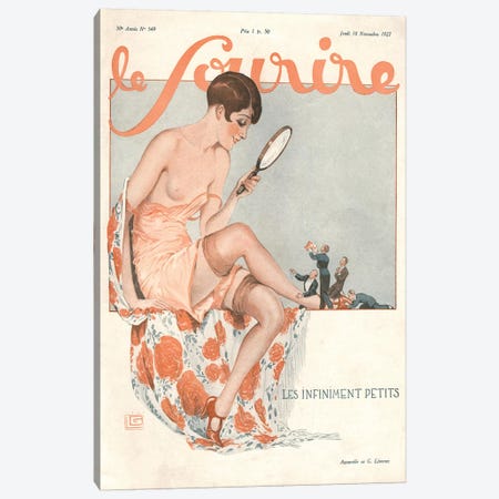 1927 Le Sourire Magazine Cover Canvas Print #TAA144} by The Advertising Archives Canvas Print