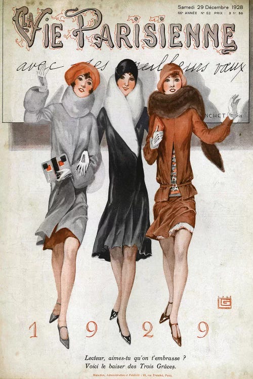 1928 La Vie Parisienne I Cover by The Advertising Archives wall art