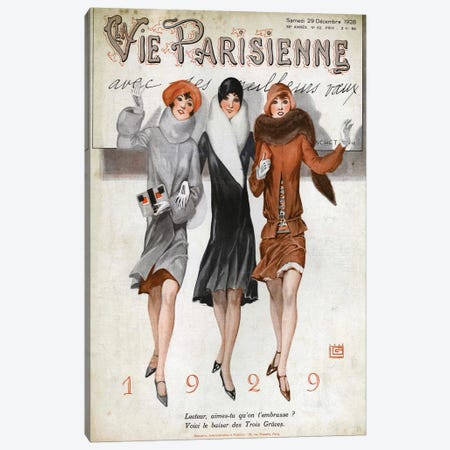 1928 La Vie Parisienne Magazine Cover Canvas Print #TAA145} by The Advertising Archives Canvas Print